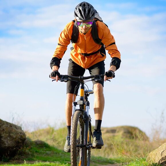 Retro Semi Rimless Sunglasses 3 Pairs Bright Color Unisex Trendy Accessories - Picture 5 of 6